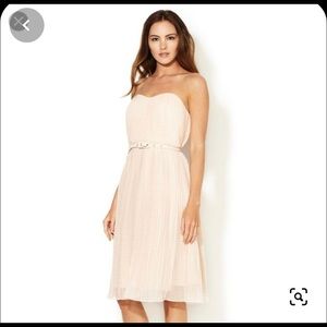 French Connection Pleated Dress with Belt
